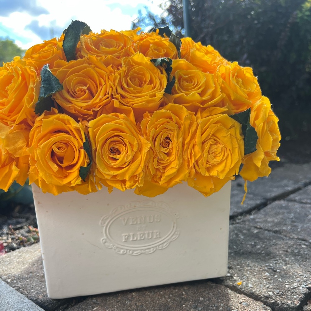 Venus et fleur 
Yellow Rose Arrangement large